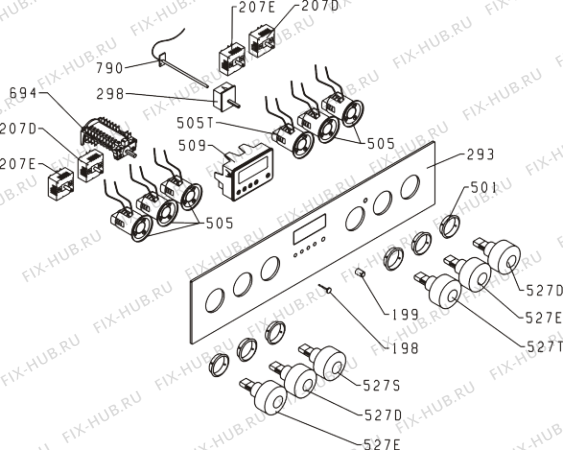 Схема №3 U7585AL (152359, EV444-D444E) с изображением Крышка-лимб для электропечи Gorenje 656601