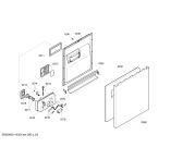 Схема №5 SGU84M35 с изображением Передняя панель для посудомоечной машины Bosch 00448968