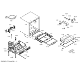 Схема №2 K4316X5 с изображением Корпус для холодильной камеры Bosch 00497844