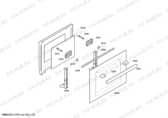 Схема №2 P1HEB31042 с изображением Кнопка для плиты (духовки) Bosch 00427684