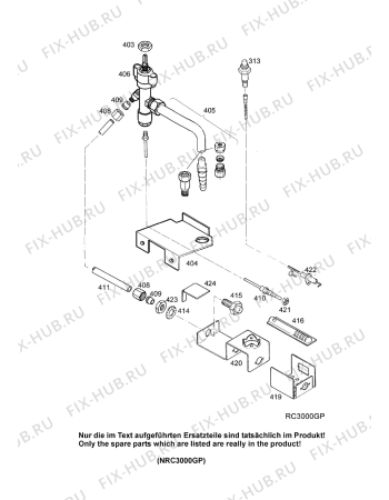 Взрыв-схема холодильника Electrolux Loisirs RC3000EGP - Схема узла Gas-equipment