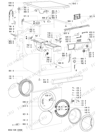 Схема №1 WAK 6660 с изображением Микромодуль для стиралки Whirlpool 481221470169