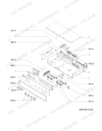 Схема №1 SLE 3498/1 IN с изображением Кнопка для электропечи Whirlpool 481241128009