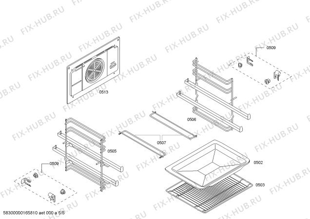 Схема №3 HBG78S751E H.BO.PY.L3D.IN.GLASS.B5/.X.E3_MCTG с изображением Внешняя дверь для электропечи Bosch 00685776