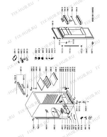 Схема №1 ARC 1798/1/IX   WP с изображением Дверь для холодильника Whirlpool 481241619434
