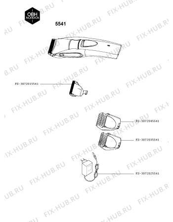 Схема №1 5541 с изображением Электроадаптер для бритвы (эпилятора) Seb FS-3072025541