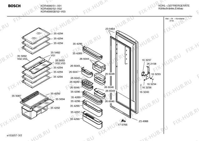 Взрыв-схема холодильника Bosch KDR4000GB - Схема узла 02