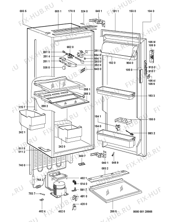 Схема №1 KVI 1300/A с изображением Дверца для холодильной камеры Whirlpool 481231028209