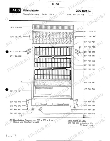 Взрыв-схема холодильника Aeg SANTO 182 V - Схема узла Section1