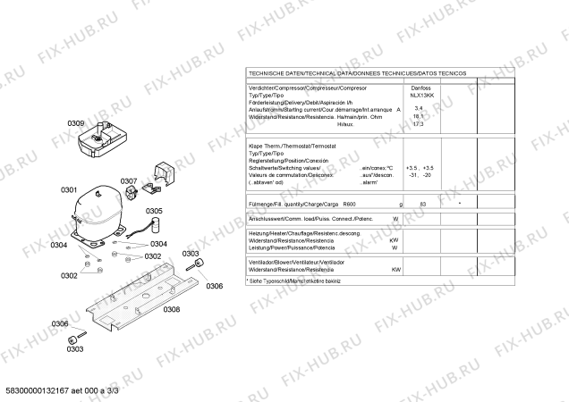 Схема №2 KGV39X27 с изображением Защитный элемент для холодильника Bosch 00607638