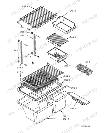 Схема №4 ARG 477/G с изображением Покрытие для холодильника Whirlpool 481902198740