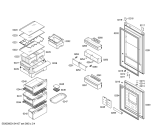 Схема №3 X5KXNSM362 с изображением Дверь морозильной камеры для холодильника Bosch 00681282