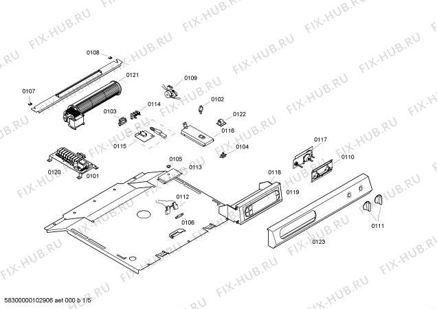 Схема №3 EB985111 с изображением Кронштейн для духового шкафа Bosch 00166648
