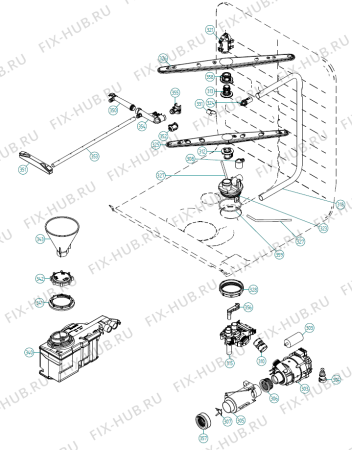 Взрыв-схема посудомоечной машины Gorenje FDW8215 IT   -Titanium (900004555, DW90.2) - Схема узла 03