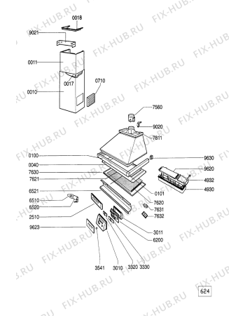 Схема №1 MSK 3660 IX с изображением Микрофильтр для электровытяжки Whirlpool 481945858615