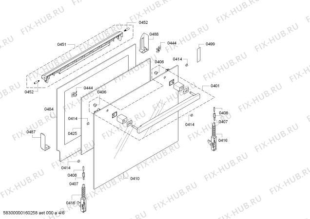 Взрыв-схема плиты (духовки) Siemens HB33G4580 - Схема узла 04