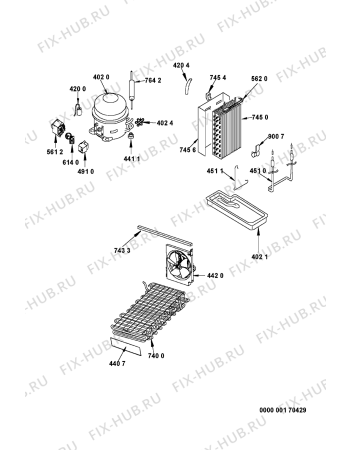 Схема №5 S20D RSS33-A/G с изображением Блок управления для холодильника Whirlpool 481228028039