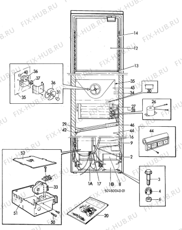 Взрыв-схема холодильника Electrolux ER3211B - Схема узла C10 Cold, users manual