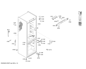 Схема №1 3KFW7610 с изображением Дверь морозильной камеры для холодильника Bosch 00687459