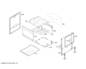 Схема №4 FSF11K1REA FOGAO ASTRA I с изображением Боковая часть корпуса для электропечи Bosch 00364458