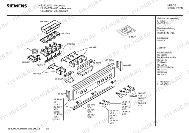 Схема №4 HE25060 с изображением Панель для электропечи Siemens 00284808