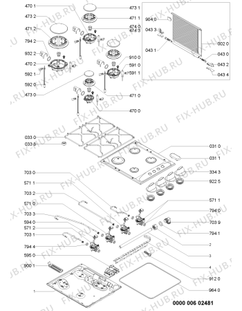 Схема №2 AKM260IX5 (F093457) с изображением Наставление для электропечи Indesit C00382000