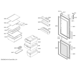 Схема №2 KGN36YL30 с изображением Дверь для холодильника Bosch 00713767