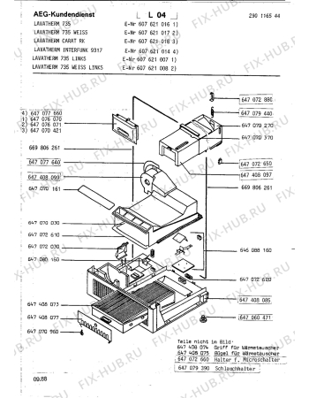 Взрыв-схема стиральной машины Aeg LTH735 WEISS - Схема узла Section3