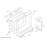 Схема №5 HBR73S452E с изображением Фронтальное стекло для плиты (духовки) Bosch 00688289