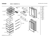 Схема №1 Y1KSB2400A с изображением Дверь морозильной камеры для холодильной камеры Bosch 00235054