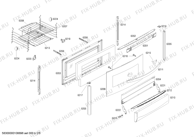 Схема №4 HSK43K30ED STYLE II GRILL BR BIV с изображением Газовый кран для плиты (духовки) Bosch 00495044