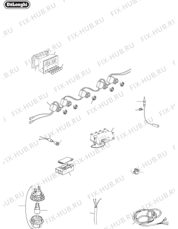 Схема №2 DEF905GW1 с изображением Специзоляция для электропечи DELONGHI 030179.1