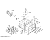 Схема №4 4HT415X с изображением Передняя часть корпуса для духового шкафа Bosch 00442366