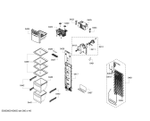 Схема №3 KAD80A404 Side by side с изображением Поднос для холодильника Bosch 00708634