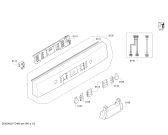 Схема №3 SMS40T52GB с изображением Панель управления для посудомойки Bosch 00747869