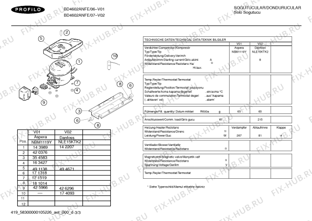 Схема №1 BD4602ANFE с изображением Адаптер для холодильника Bosch 00494890