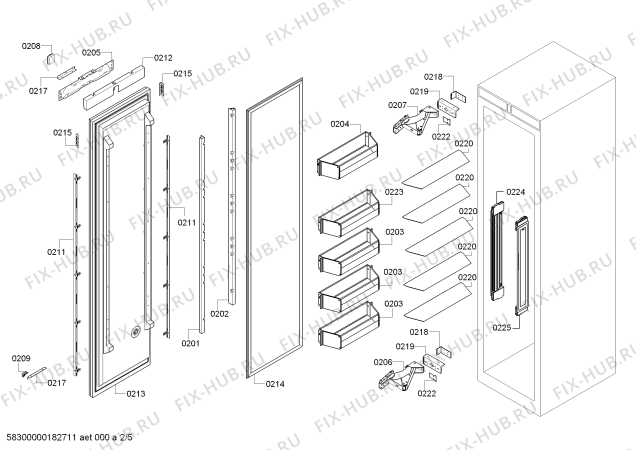 Схема №4 RB472301 Gaggenau с изображением Инвертор для холодильной камеры Bosch 12019212