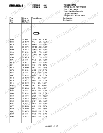 Схема №9 FM766X6 с изображением Инструкция по эксплуатации для жк-телевизора Siemens 00531351