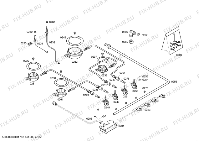 Схема №1 T2344W1 с изображением Варочная панель для электропечи Bosch 00680795