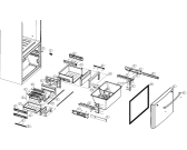 Схема №1 NRS95605E (275530, HB21TNNB) с изображением Направляющая для холодильной камеры Gorenje 271343