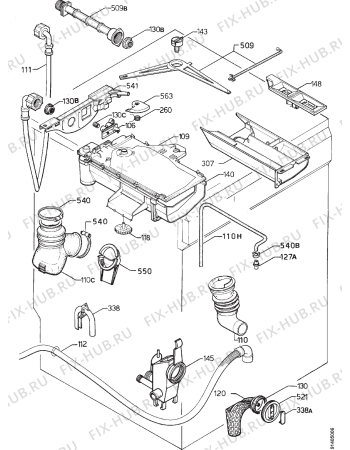 Взрыв-схема стиральной машины Aeg 1270VITURBOSENS - Схема узла Hydraulic System 272