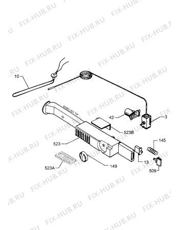 Взрыв-схема холодильника Zanussi ZF4BLUS - Схема узла Refrigerator electrical equipment