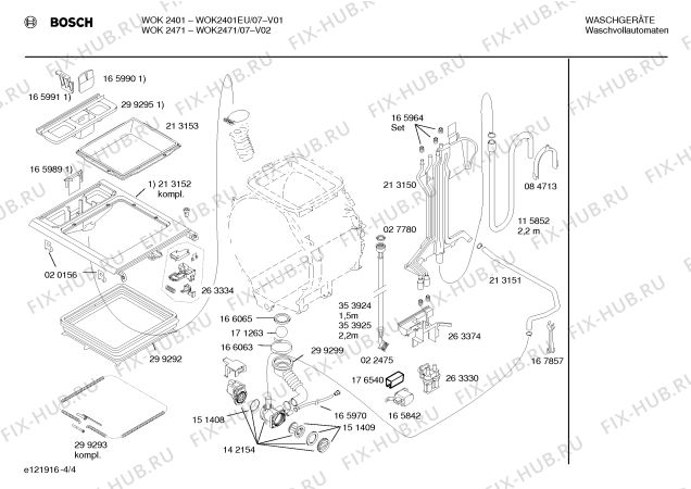 Схема №1 WOK2471 с изображением Вкладыш в панель для стиральной машины Bosch 00355351