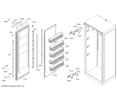 Схема №3 B30IR800SP Bosch с изображением Крышка для холодильной камеры Bosch 00709473