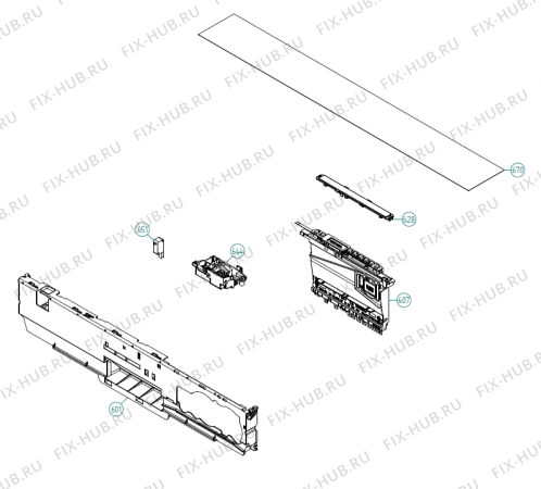 Взрыв-схема посудомоечной машины Pelgrim GVW790ONYP01 NL   -GVW790ONYP01 (401802, DW90.2) - Схема узла 06