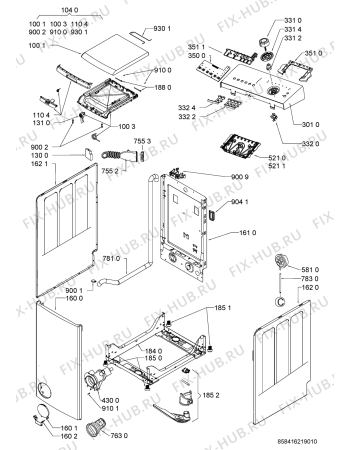 Схема №2 TT 162 с изображением Блок управления для стиралки Whirlpool 481010442708