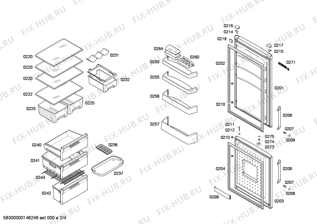 Схема №4 KGH34X50GB с изображением Вкладыш в панель для холодильника Bosch 00670678