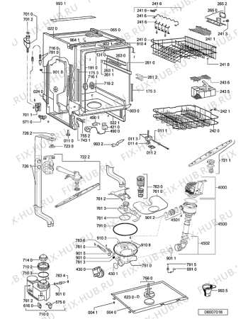 Схема №1 GSIS 6321/3 WS с изображением Обшивка для посудомоечной машины Whirlpool 481245373421