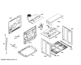 Схема №3 3HB516XP horn.balay.2d.indp.CFm.E0_TIF.pt_crr.inx с изображением Передняя часть корпуса для электропечи Bosch 00700340