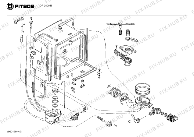 Схема №3 SPSDDA2FF с изображением Переключатель для посудомойки Bosch 00057145